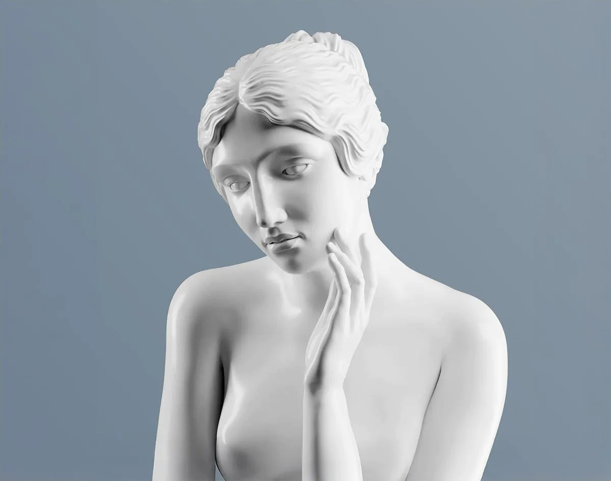 NYMPHAEA, MARBLE STATUE