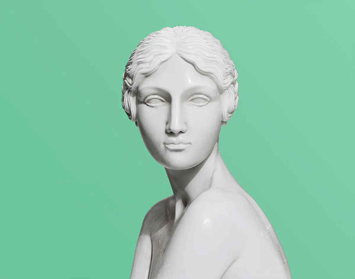 NYMPHAEA, MARBLE STATUE